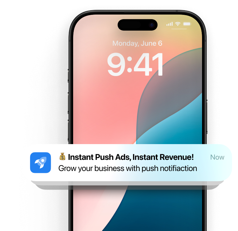 Push notifications on a phone